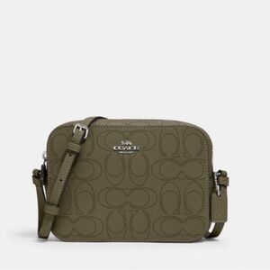 Coach Olive Green Crossbody mini camera Bag
